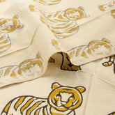 Bagru Organic Tiger Hand Block Printed Fabric
