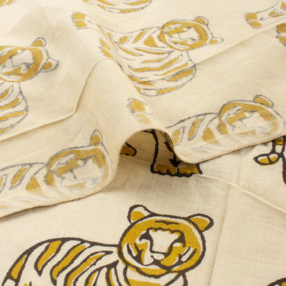 Bagru Organic Tiger Hand Block Printed Fabric