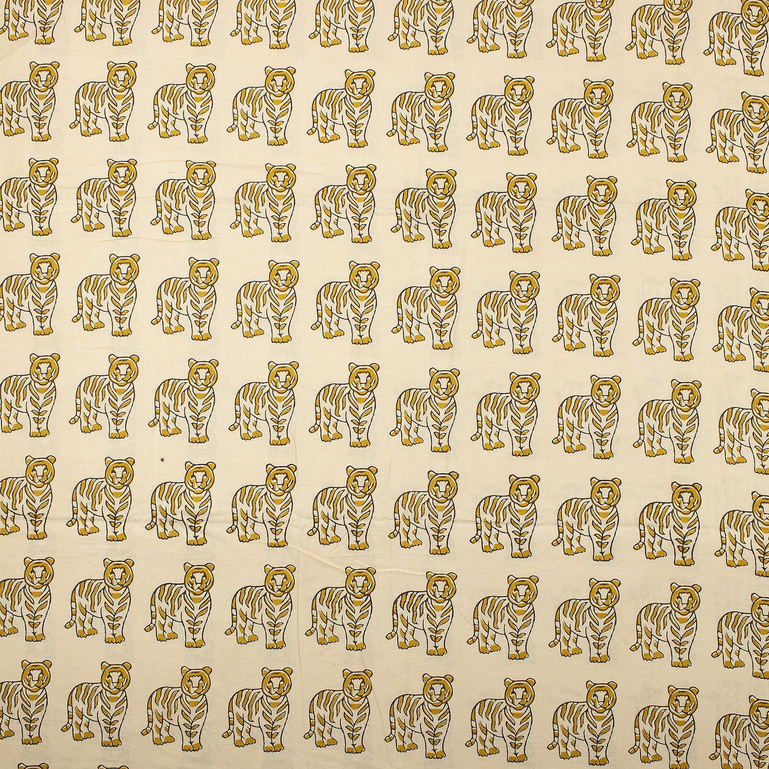 Bagru Organic Tiger Hand Block Printed Fabric