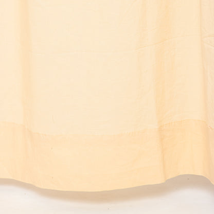 Beige Color Handmade Dining Room Cotton Curtains Set of 2