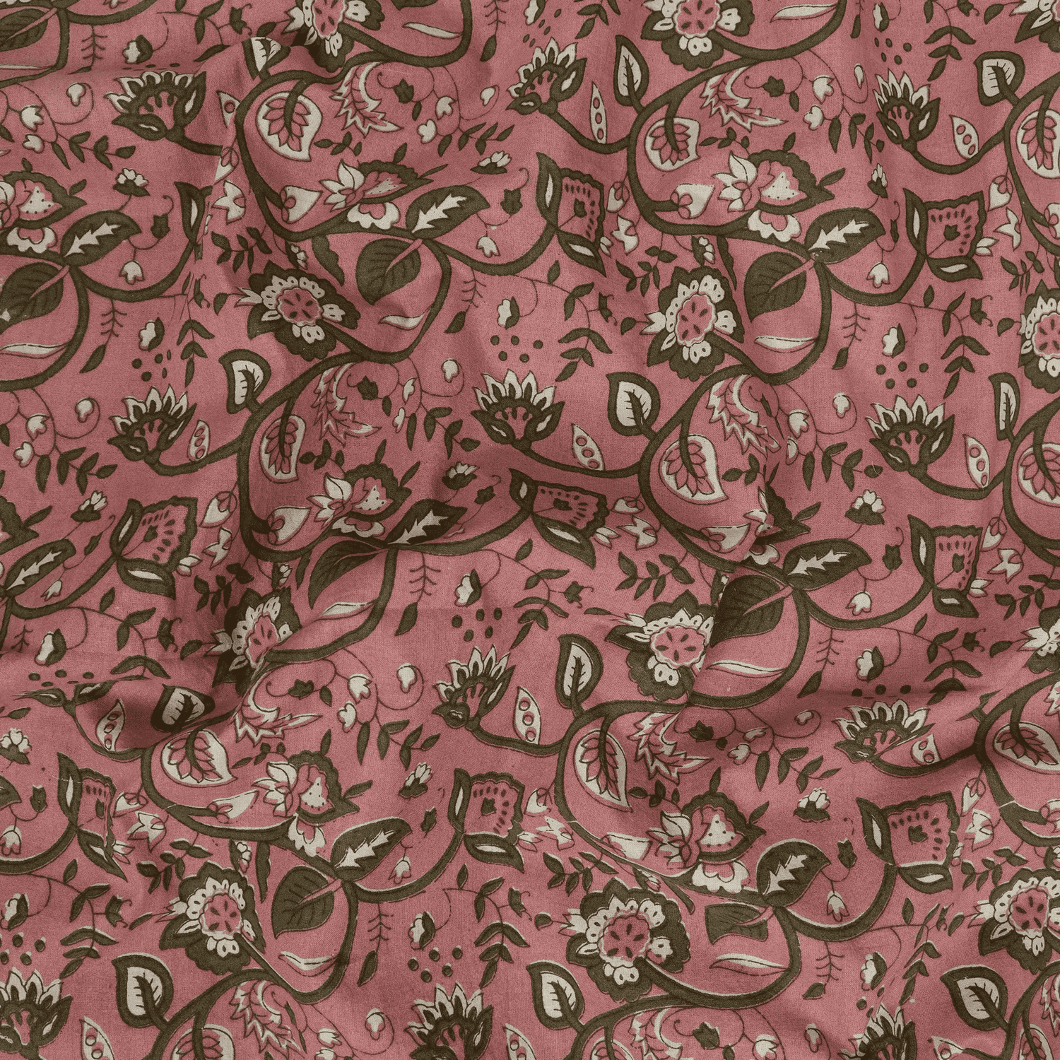 Best Floral Indian Hand Block Print Dabu Fabric