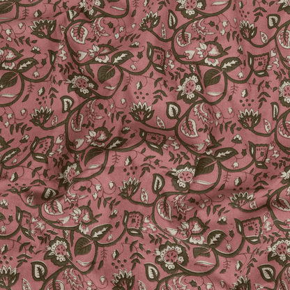 Best Floral Indian Hand Block Print Dabu Fabric