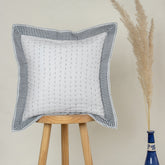  Best Grey Striped Soft Cotton Kantha Pillow Covers