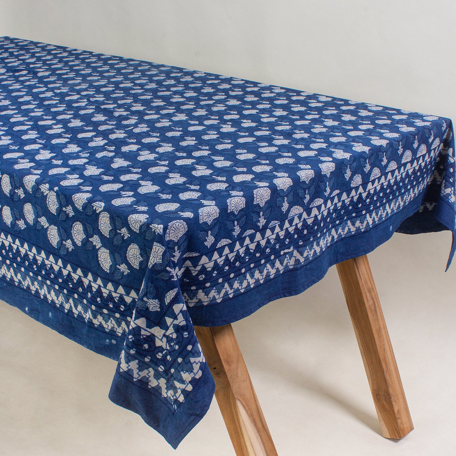 Best Hand Block Printed Cotton Dining Table Cover Cloth
