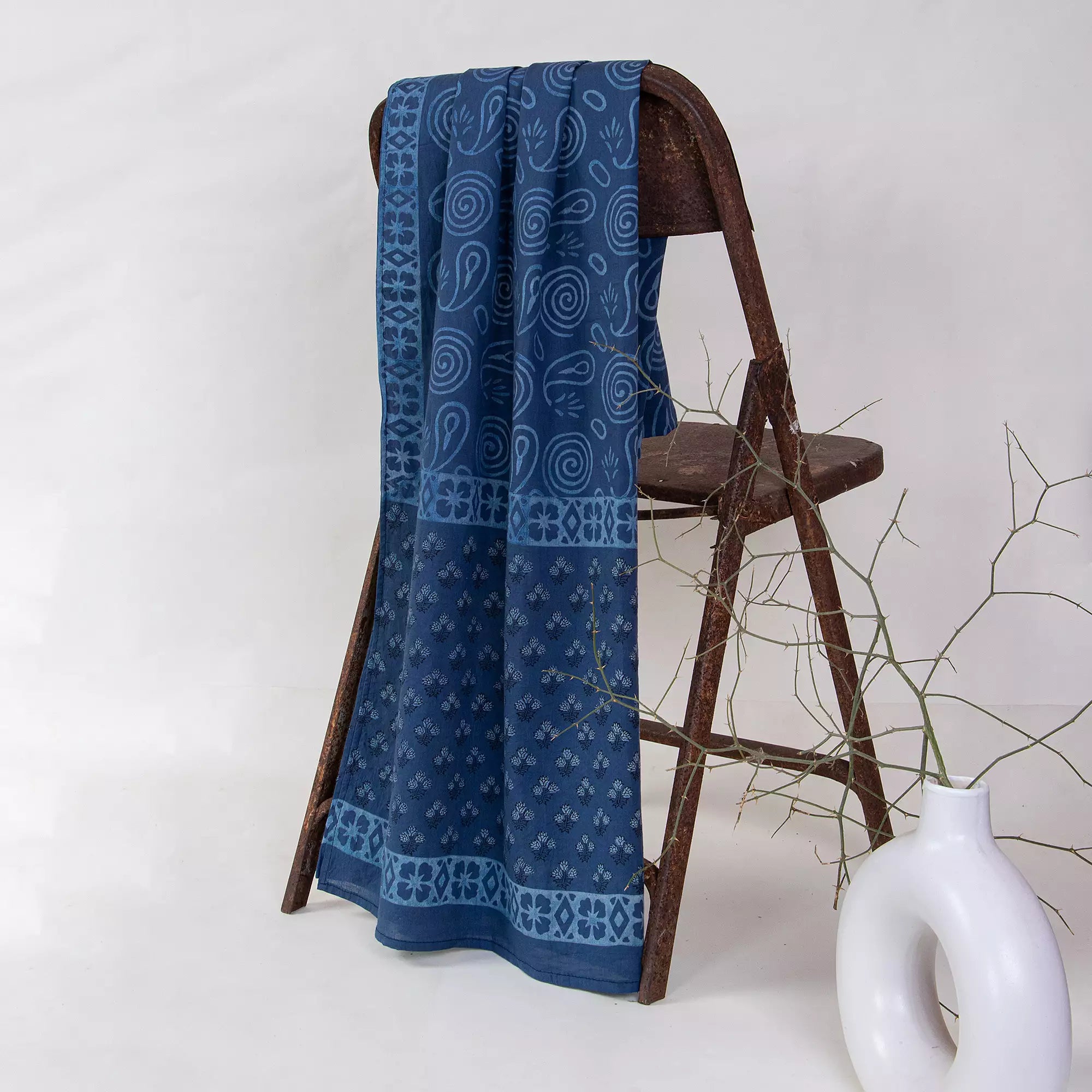 Best Indian Hand Block Printed Paisley Ladies Dupatta
