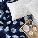 Best Indian Hand Dyed Blue Polkas Dots Kantha quilts
