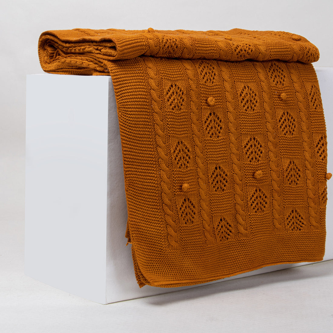 Best Organic Cotton Knitted Throw Blanket