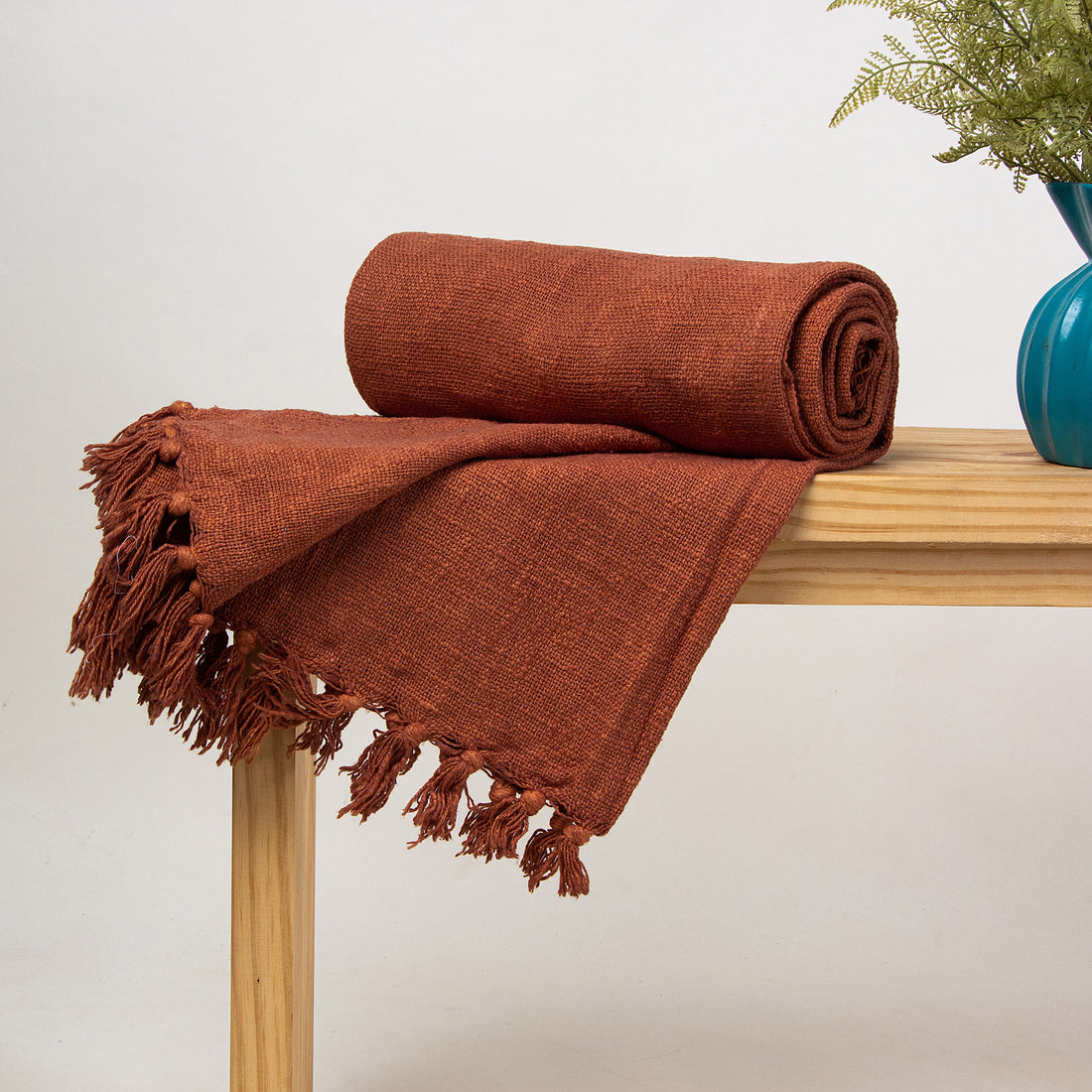 Best Solid Brown Premium Organic Throw Blankets