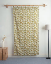 Bird Block Printed Cotton Drapes for Bedroom