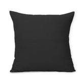 Black Organic Cotton Waffle Cushion Cover