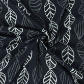 Black & White Cotton Hand Block Printed FabricBlack & White Cotton Hand Block Printed Fabric