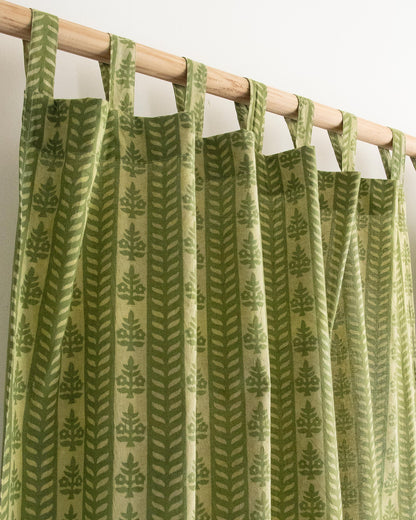 Block Hand Block Printed Cotton Window Curtains