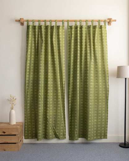 Block Hand Block Printed Cotton Window Curtains