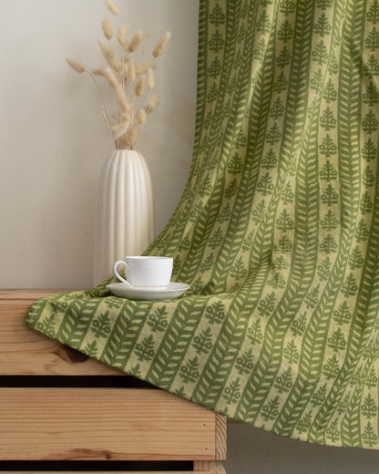 Block Hand Block Printed Cotton Window Curtains