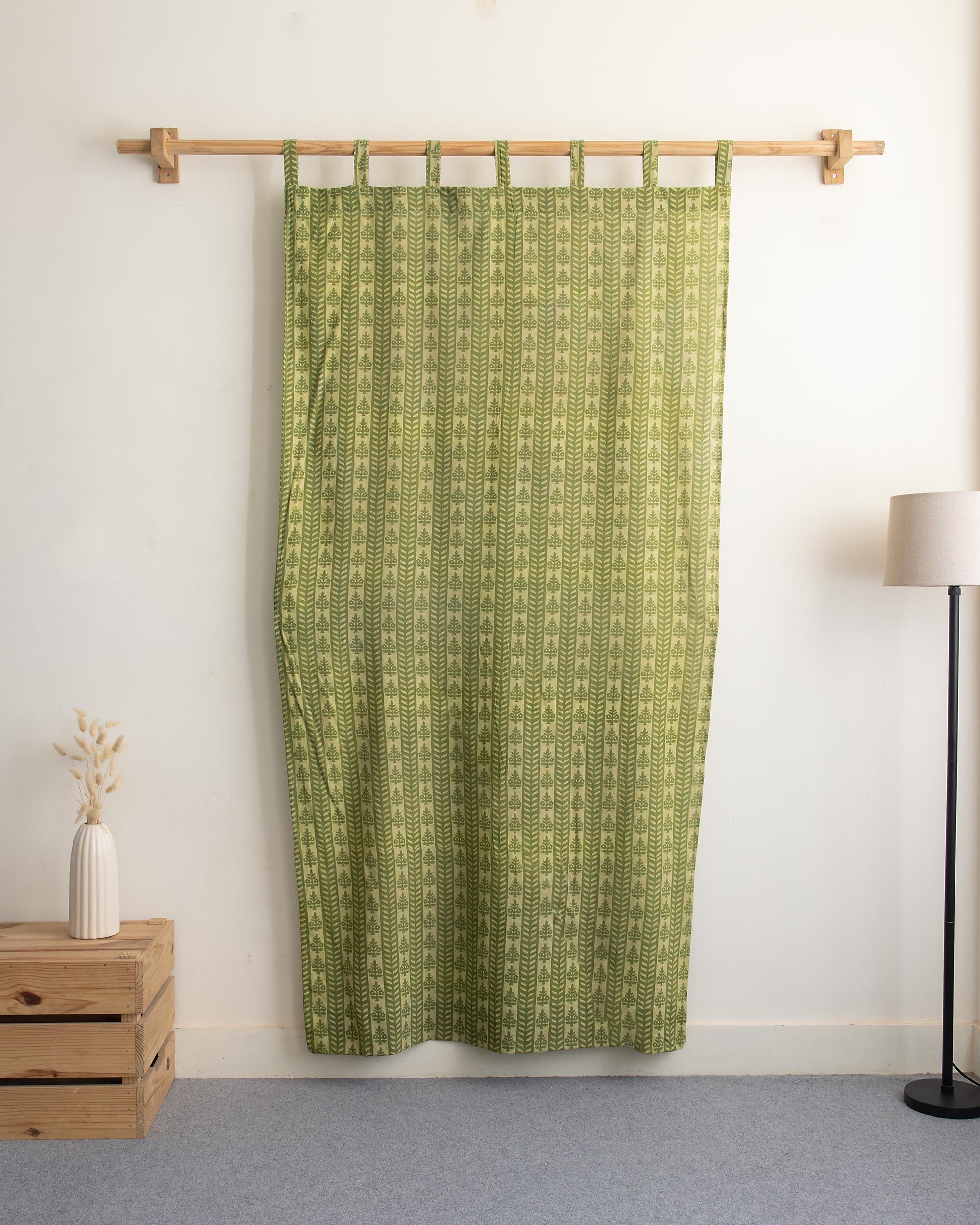 Block Hand Block Printed Cotton Window Curtains