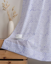 Block Print Cotton Curtains for Windows