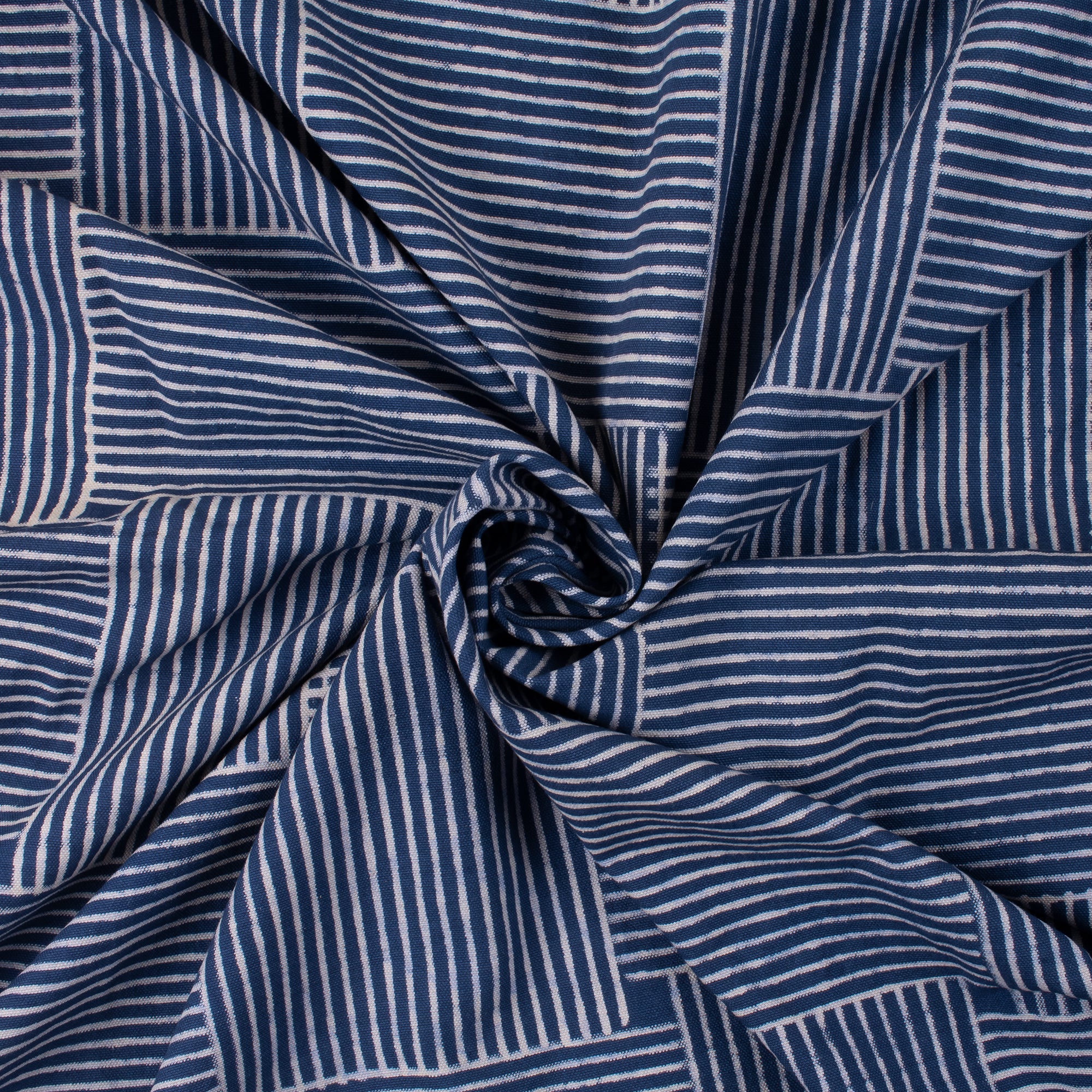 Block Print Indigo Blue Patchwork Fabric