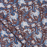 Block Print Organic Natural Cotton Fabric
