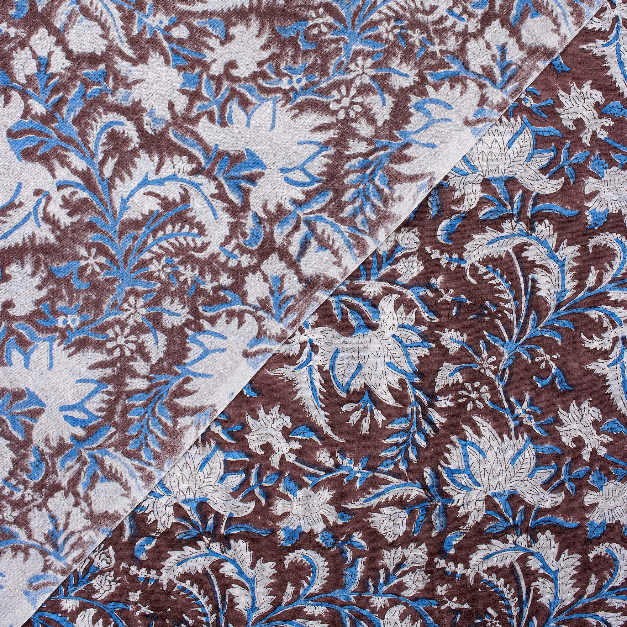 Block Print Organic Natural Cotton Fabric