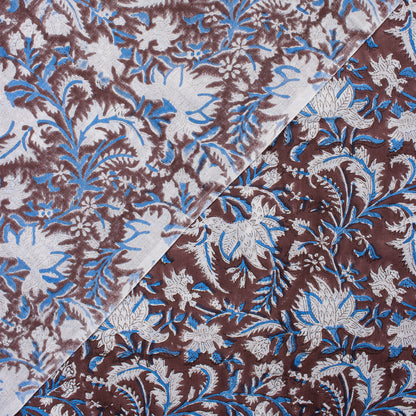 Block Print Organic Natural Cotton Fabric