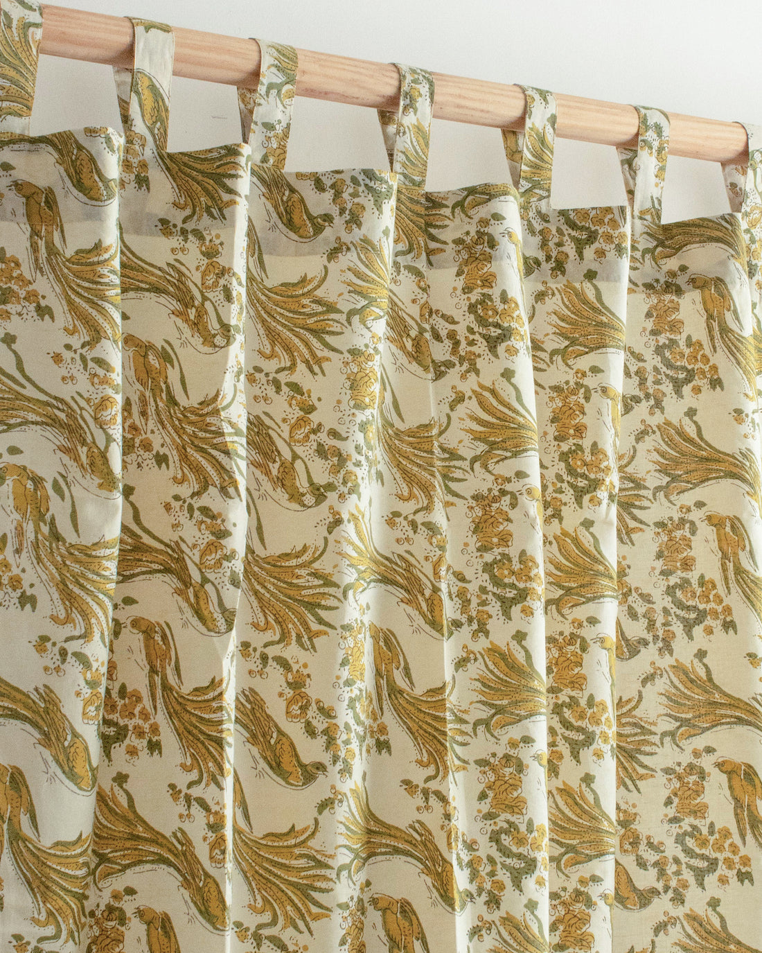 Block Printed Cotton Drapes for Living Room