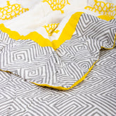 Block Printed Cotton Reversible Jaipuri Rajai with Pillow Cover