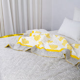 Block Printed Cotton Reversible Jaipuri Rajai with Pillow Cover