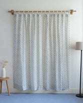Block Printed Curtains Set for Bedroom in India