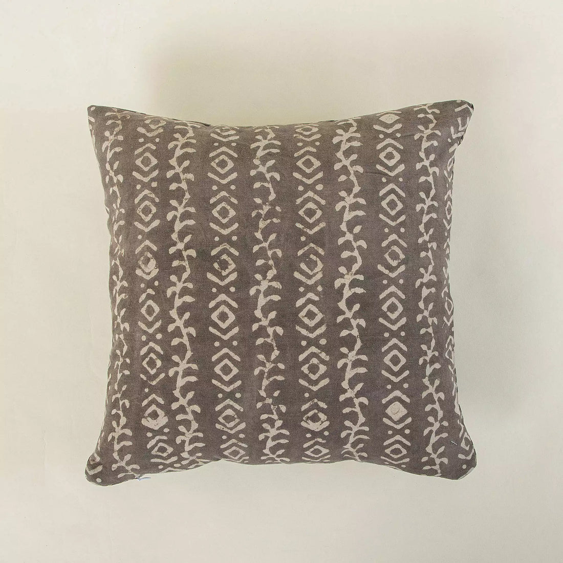 Block Printed Durable Cotton Canvas Cushion Cover