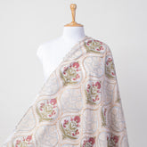 Block Printed Indian Cotton Red Boota Sarong For Ladies