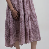 Block Printed Light Weighted Cotton Midi Dress