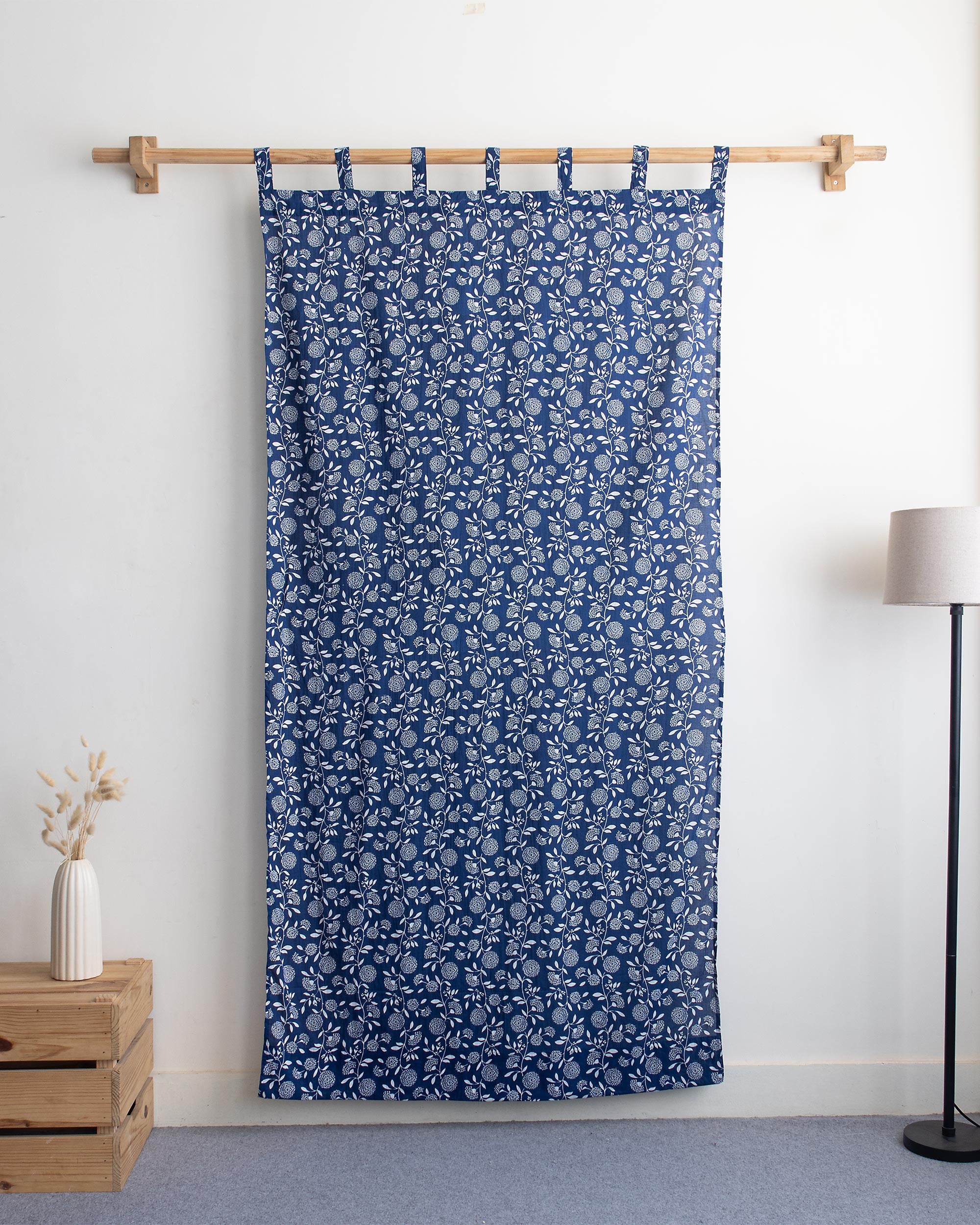 Block Printed Organic Cotton for Room Decor