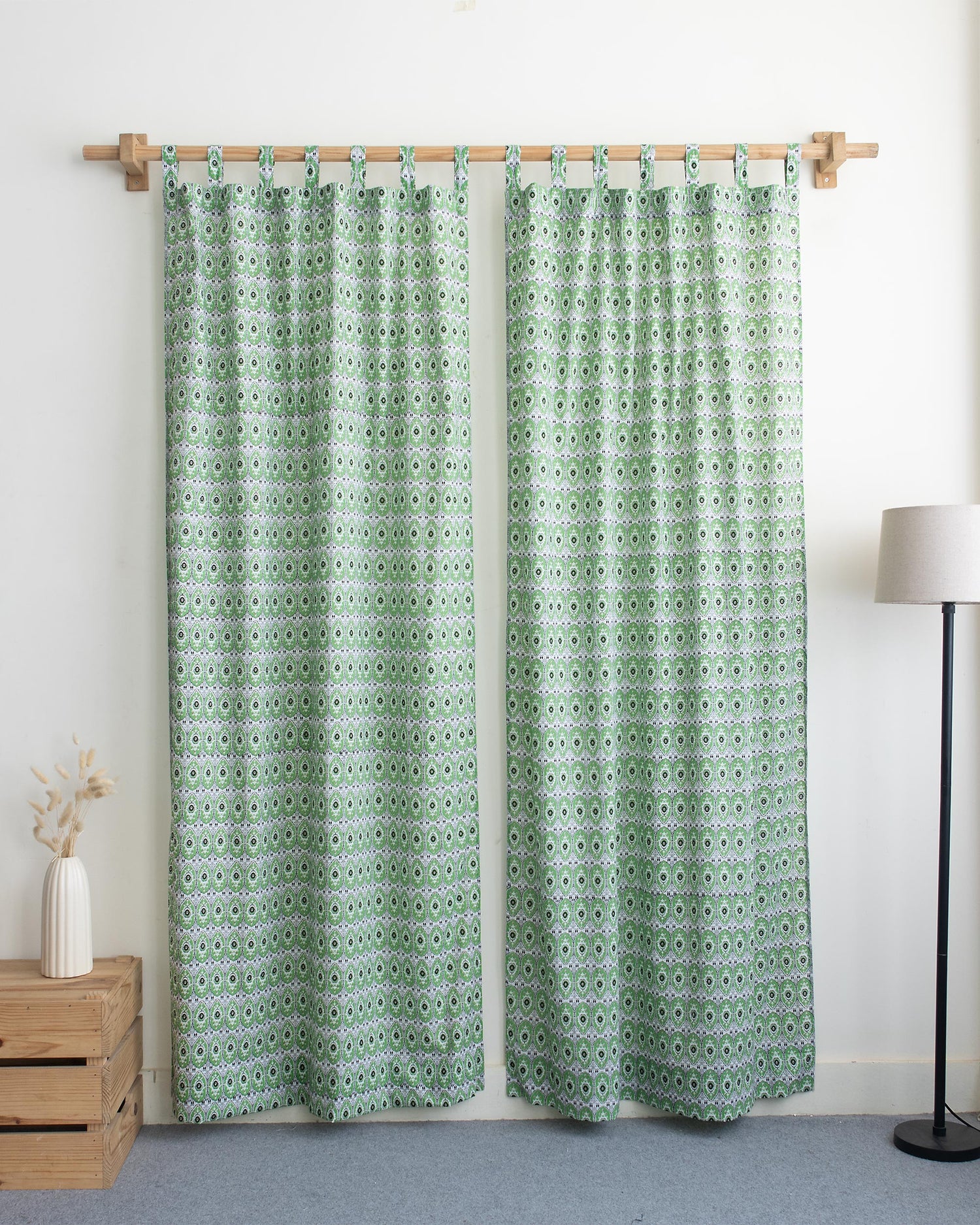 Block Printed Pure Cotton Curtain Online