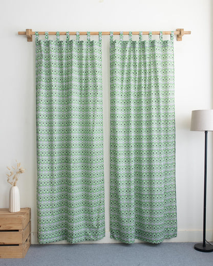 Block Printed Pure Cotton Curtain Online