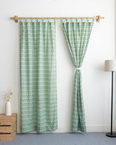 Block Printed Pure Cotton Curtain Online
