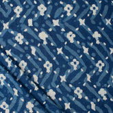 Block Printed Soft Cotton Indigo Fabric