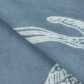 Blue Bird Dabu Hand Block Print Fabric