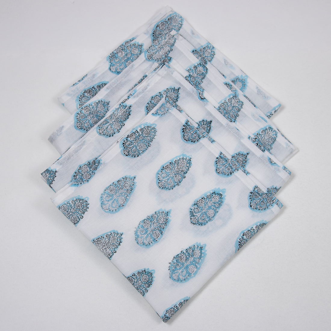 Blue Boota Hand Block Printed Cotton Napkins