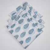 Blue Boota Hand Block Printed Cotton Napkins