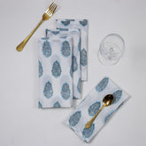Blue Boota Hand Block Printed Cotton Napkins