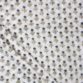 Blue Booti Block Print Fabric Cloth