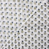 Blue Booti Block Print Fabric Cloth