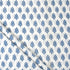 Blue Booti Floral Cotton Hand Block Print Fabric