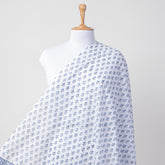 Blue Booti Hand Block Print Sarong For Women