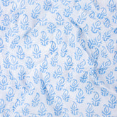 Blue Booti Indian Block Print Cotton Fabric Material
