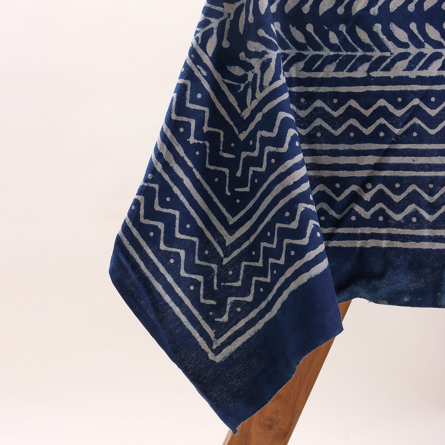 Blue Cotton Hand Block Printed Dining Table Cloth
