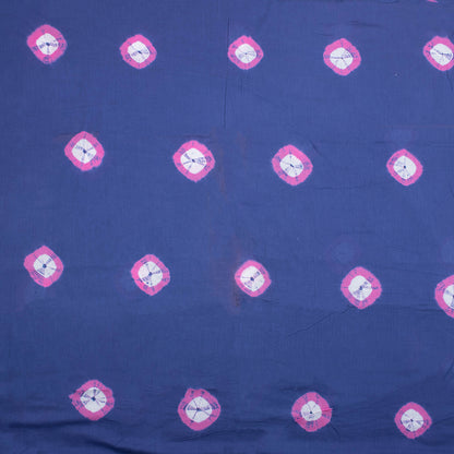 Blue Cotton Tie Dye Shibori Fabric