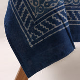 Blue Dabu Cotton Dining Table Cover Cloth