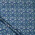Blue Discharge Hand Block Printed Cotton Fabric by Yard