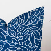 Blue Floral Printed Cotton Cushion Cover